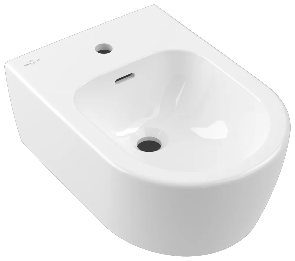 Villeroy & Boch Bidet „Skyla“, Befestigung verdeckt 370 × 530 × 215 mm in Weiß Alpin