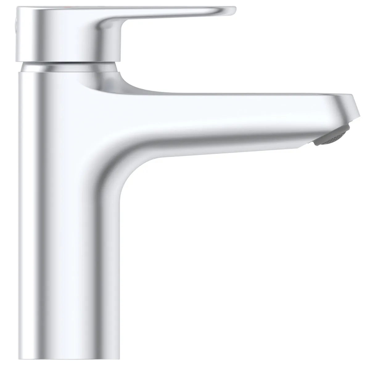 Ideal Standard Waschischarmatur Alu+ BlueStart mit Ablaufgarnitur Silver