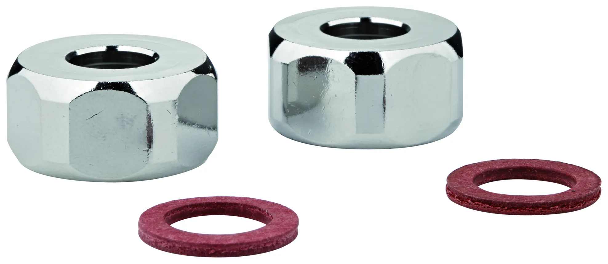 Verschraubung 12901, 1/2'', Bohrung 10,5 mm, vernickelt, 2 Stück