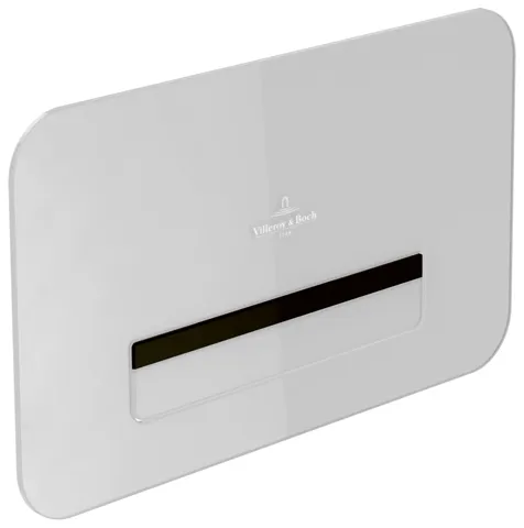 WC-Betätigungsplatte ViConnect Installationssysteme 922311, 269 x 161 x 13 mm, mit Beleuchtung, 2-Mengen-Spülung, Glass Glossy White