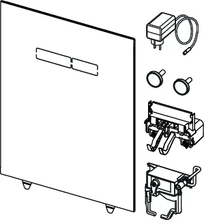TECElux Betätigungsglasplatte mit sen-Touch Elektronik Glas schwarz TECElux Betätigungsglasplatte mit sen-Touch Elektronik Glas schwarz