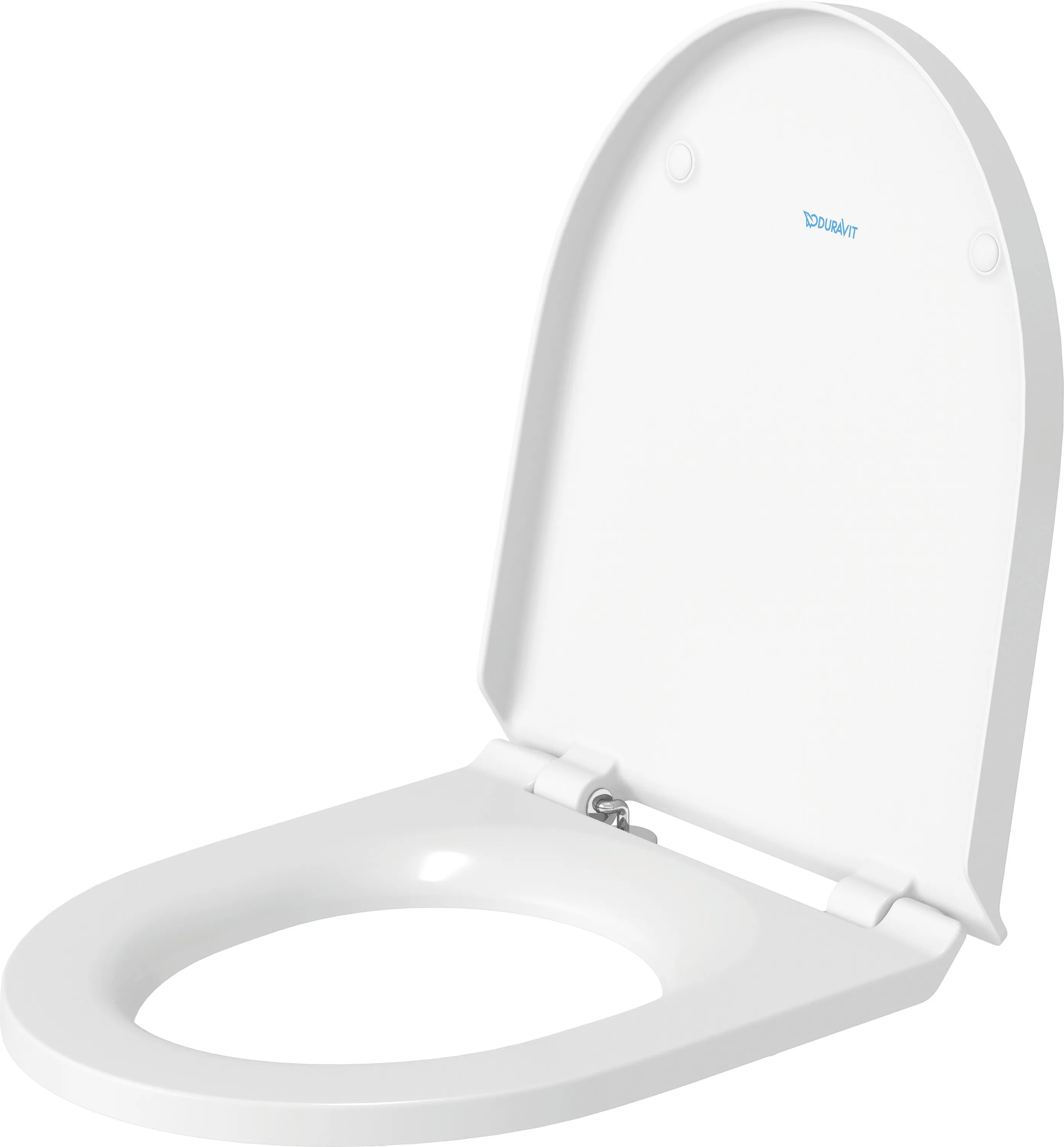 Duravit Stand-Tiefspül-WC inkl. WC-Sitz „No.1“ 51 × 38,6 × 46,5 cm, Befestigung sichtbar