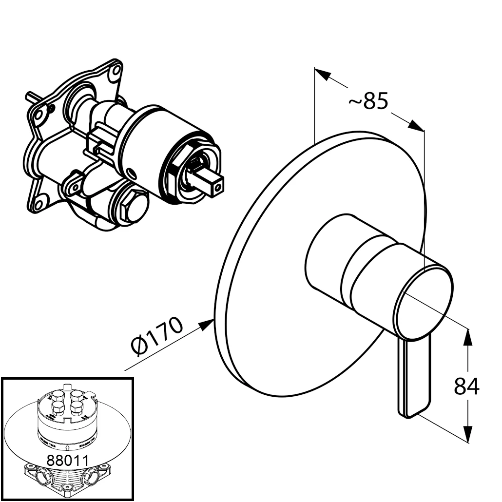 ZENTA UPBrauseEHM Feinbauset mit Funktionseinheit chrom ZENTA UPBrauseEHM Feinbauset mit Funktionseinheit chrom