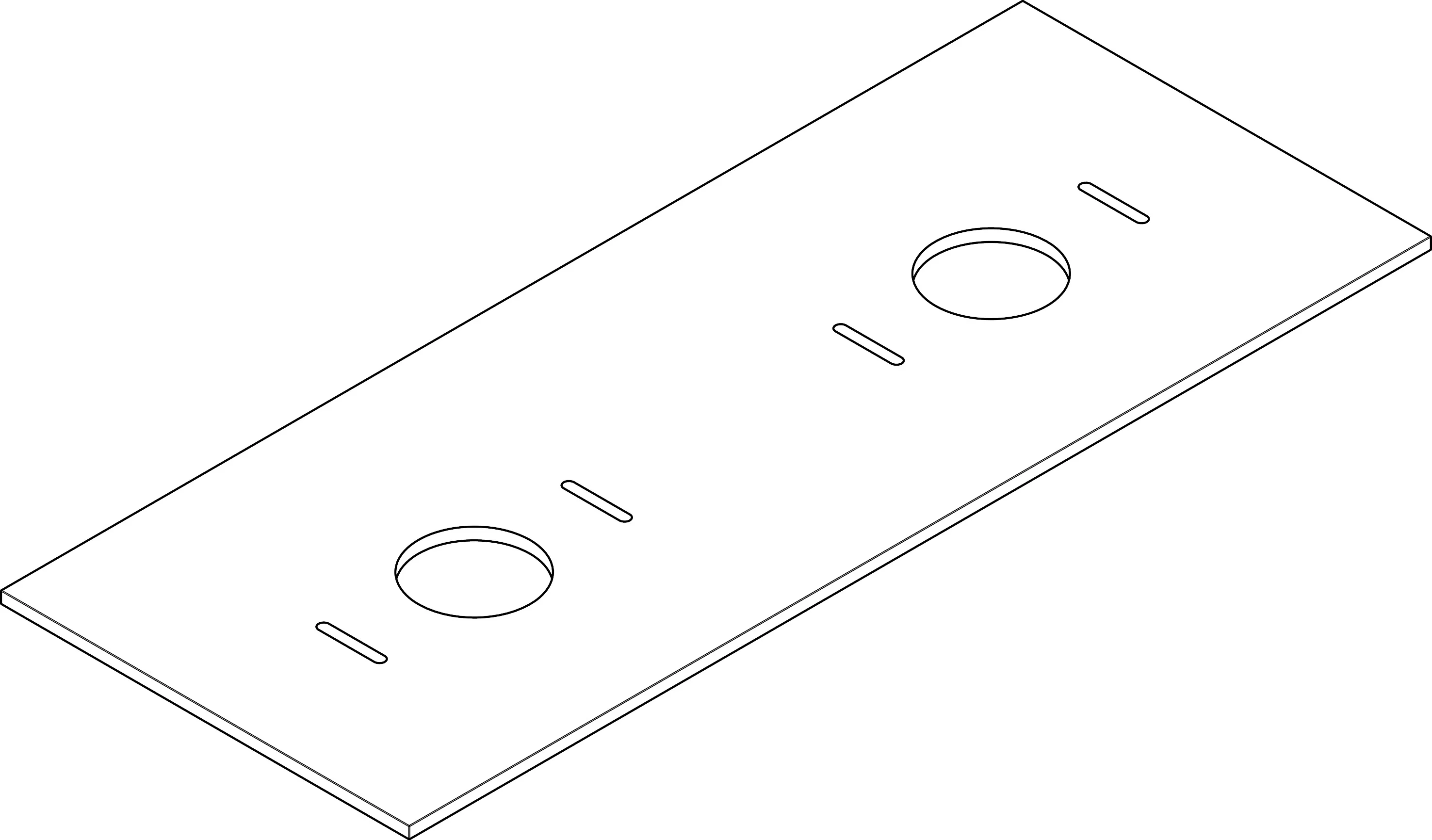 Hansgrohe Xilesa E Konsole, Eiche Kaschmir, 1375x550 mm, 2 mittige Beckenausschnitte für Aufsatzwaschtisch ohne Hahnloch