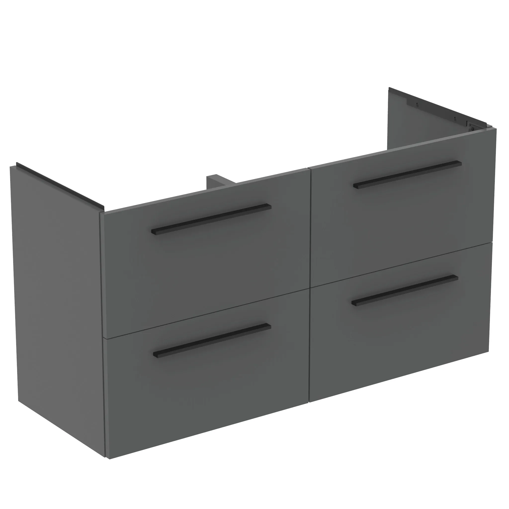Ideal Standard Waschtischunterschrank „i.lifeA“ 120 × 63 × 44 cm Quarzgrau matt