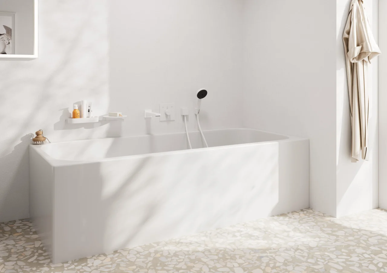 Hansgrohe DuoTurn E Mischer Unterputz, 2 Verbraucher, mattweiß, max. Durchflussmenge 29,5 l/min bei 3 bar