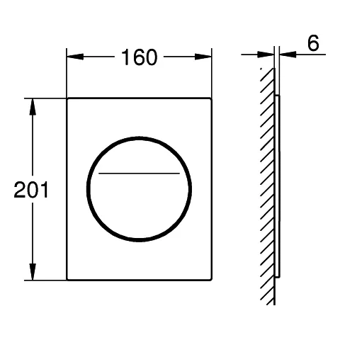 Grohe Arina WC-Betätigung Silk Motion rund, moon white Grohe Arina WC-Betätigung Silk Motion rund, moon white