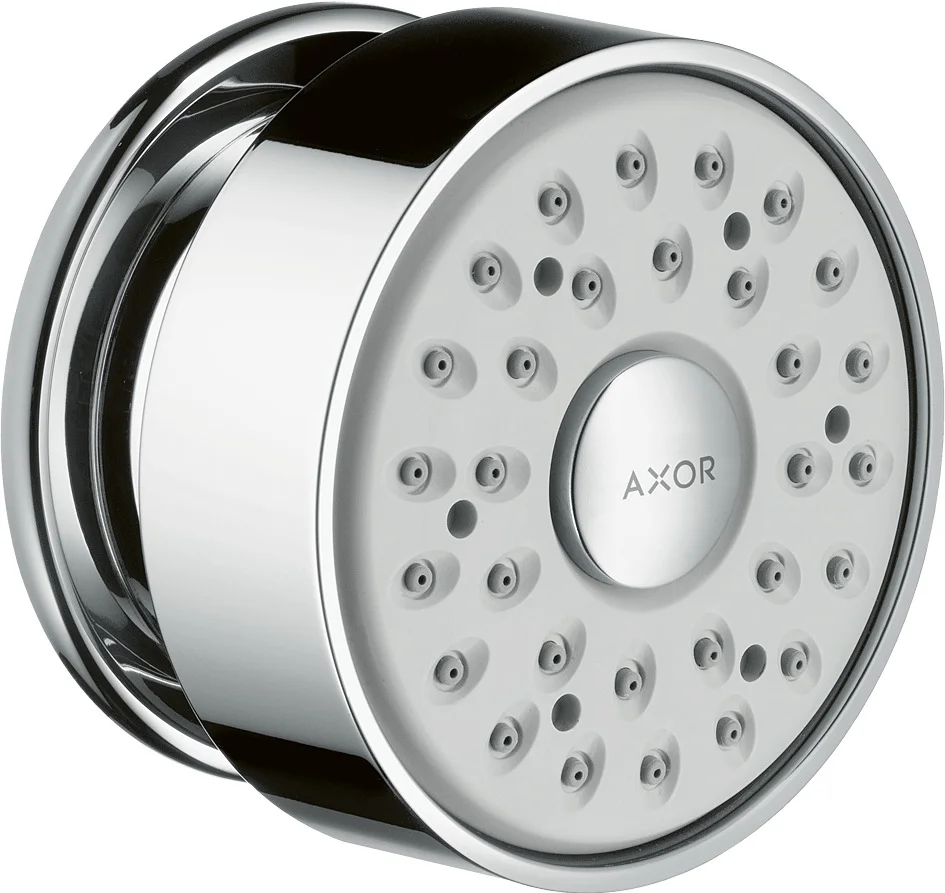 Hansgrohe AXOR Seitenbrause rund chrom, 65 mm Brausekopfgröße, verstellbarer Winkel, Rain Strahl, 5 l/min Durchfluss Hansgrohe AXOR Seitenbrause rund chrom, 65 mm Brausekopfgröße, verstellbarer Winkel, Rain Strahl, 5 l/min Durchfluss