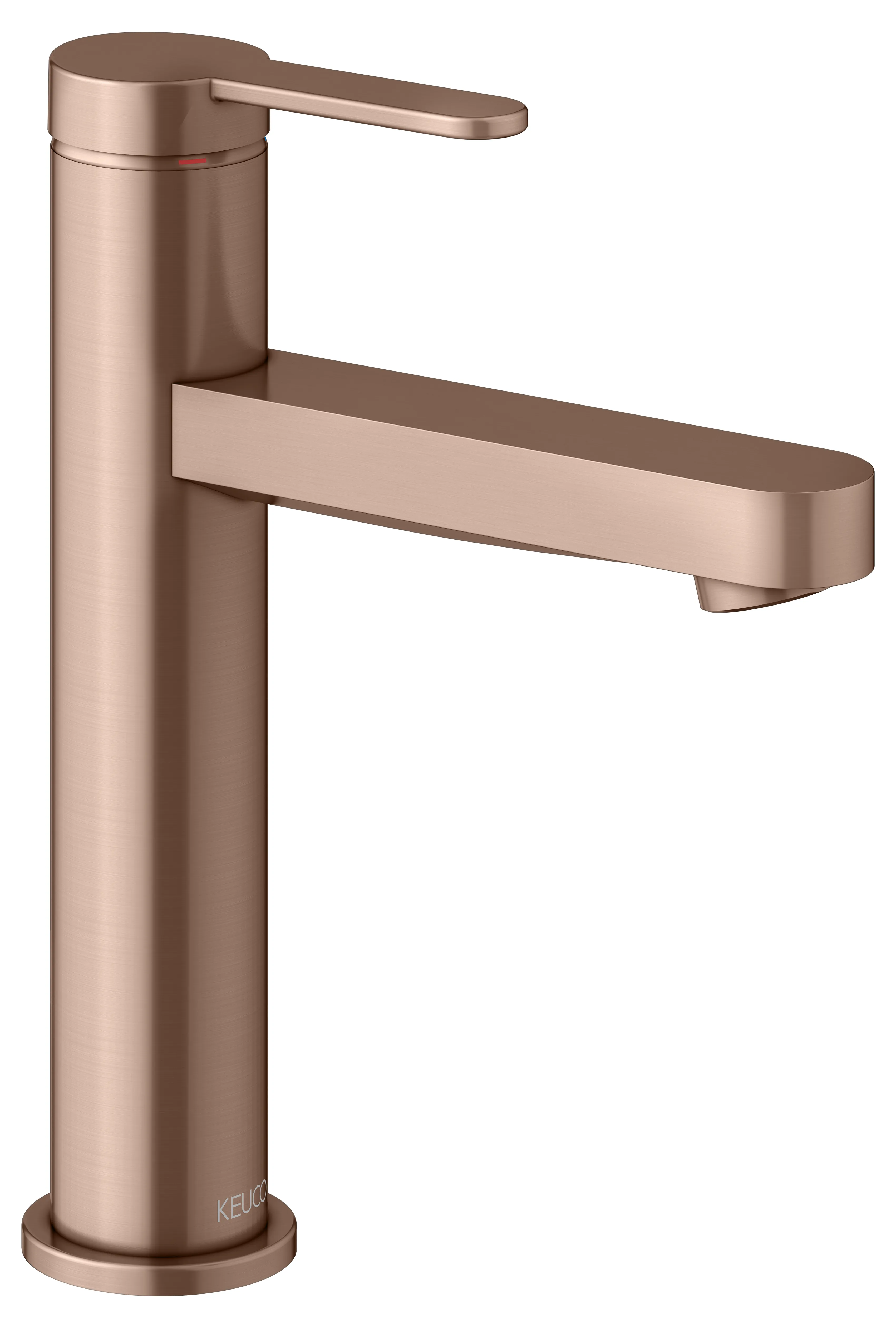 IXMO Einhebel-Waschtischmischer 130 IXMO Flat, Rosette rund Rotgold geb.