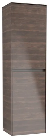 Villeroy & Boch Hochschrank mit Wäschekorb „Collaro“ 45,4 × 153,8 × 34,9 cm ohne Beleuchtung, Anschlag rechts, 1 Tür