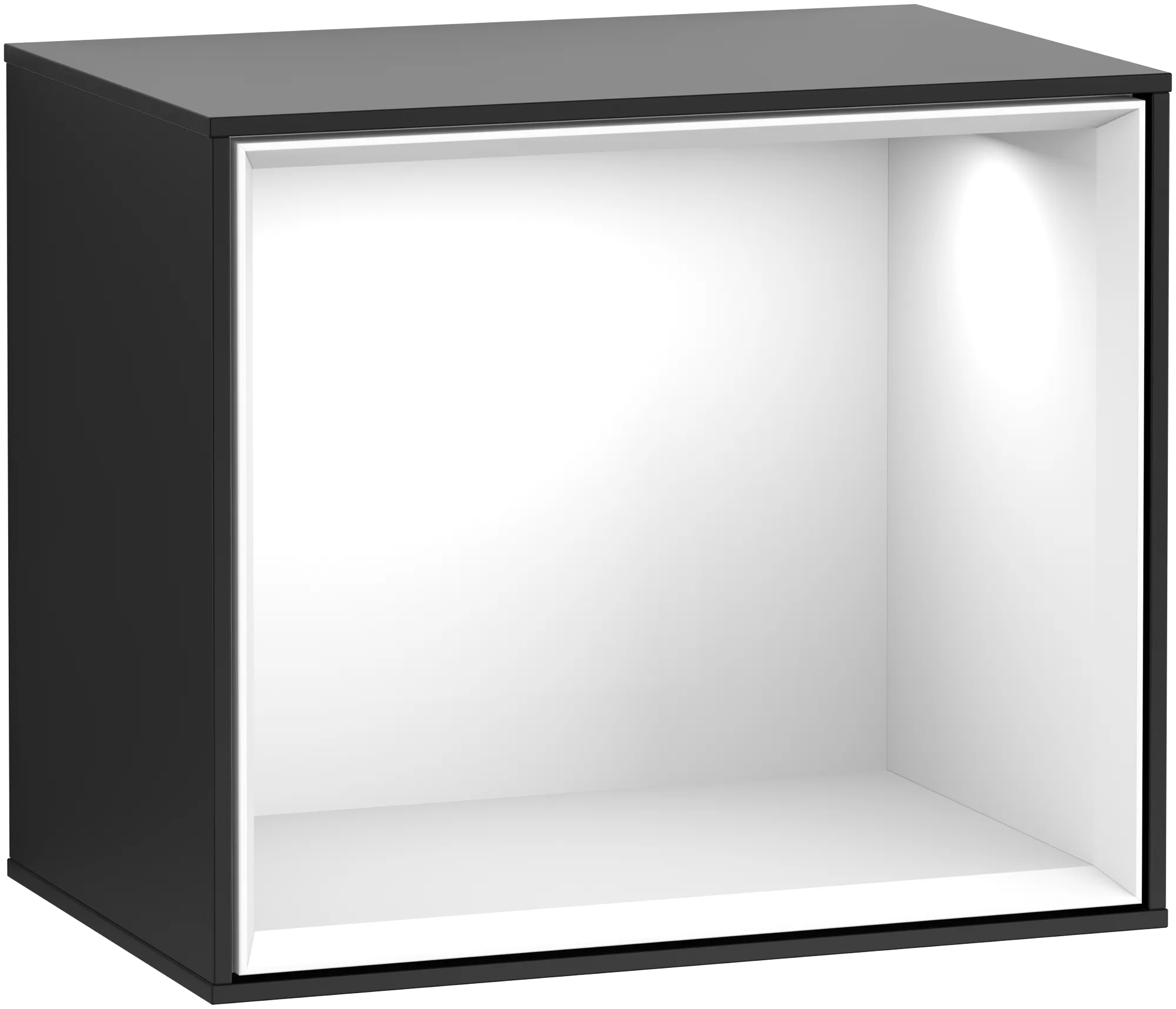 Villeroy & Boch Regalmodul Finion F580GFPD, 418x356x270 mm, Black Matt Lacquer mit Beleuchtung Villeroy & Boch Regalmodul Finion F580GFPD, 418x356x270 mm, Black Matt Lacquer mit Beleuchtung