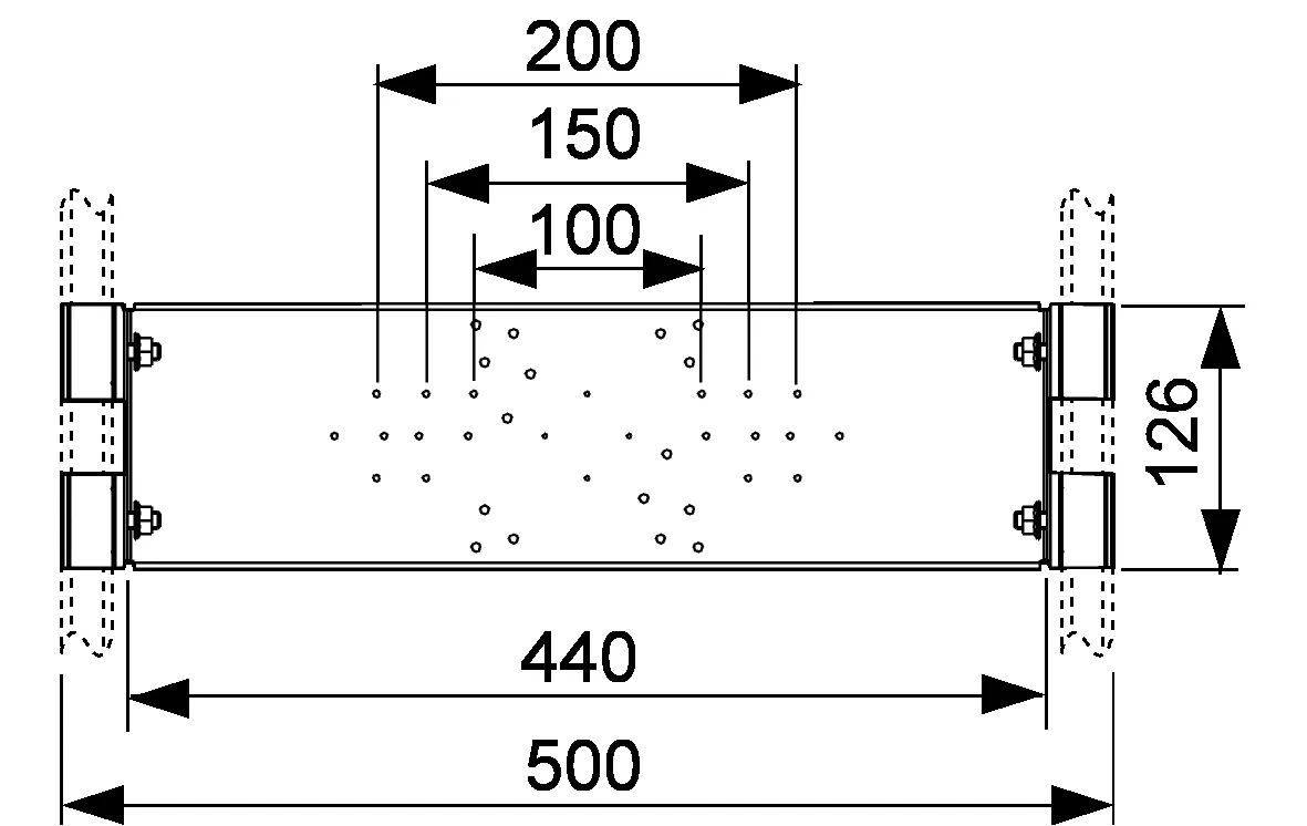 Armaturentraverse TECEprofil für UP- und AP-Armaturen