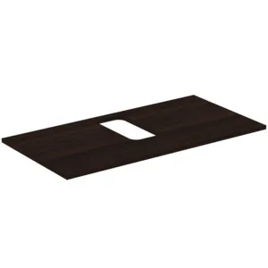 Waschtischplatte i.life B mittiger Ausschnitt für ein Wand-Waschtisch 1002x507x18mm Weiß matt