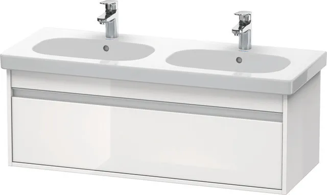 Duravit Waschtischunterschrank wandhängend „Ketho“ 115 × 41 × 45,5 cm Weiß Hochglanz