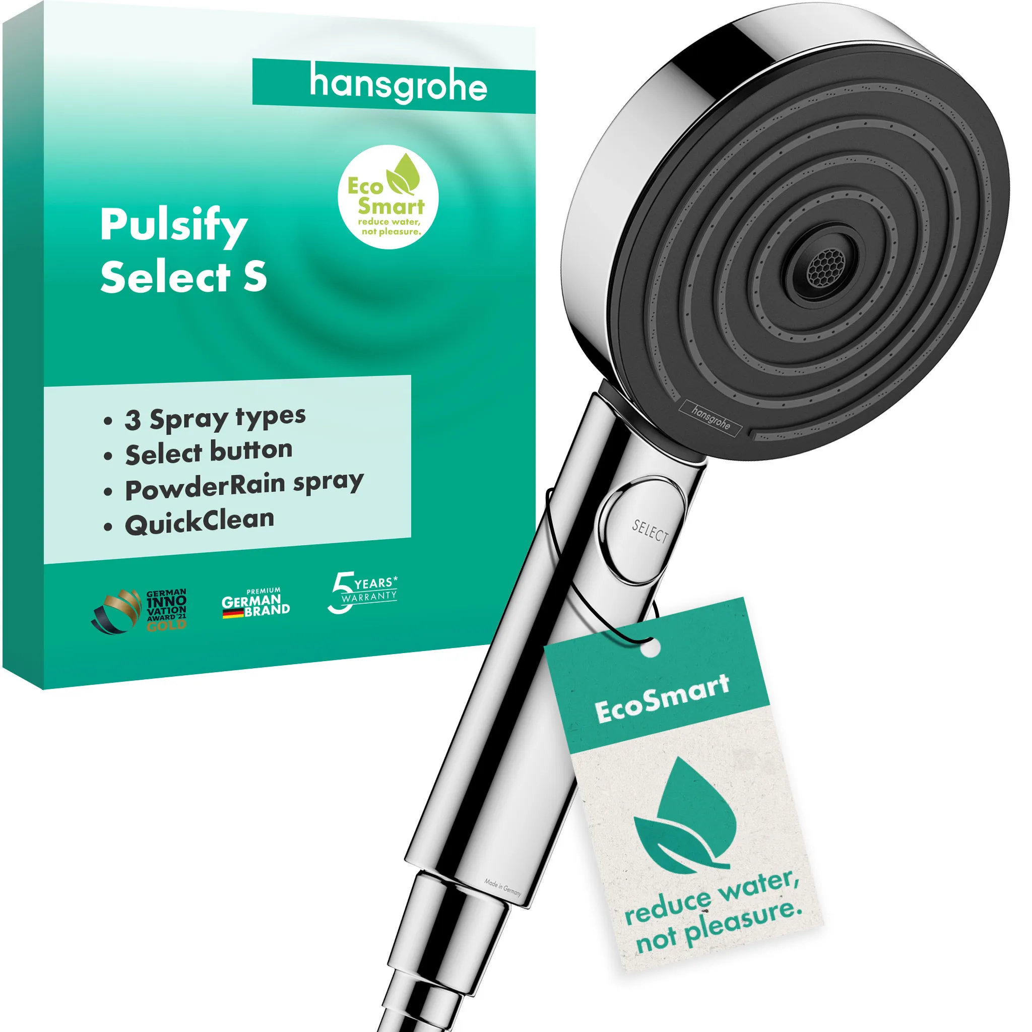 Handbrause Pulsify 105 3jet EcoSmart Activation chrom