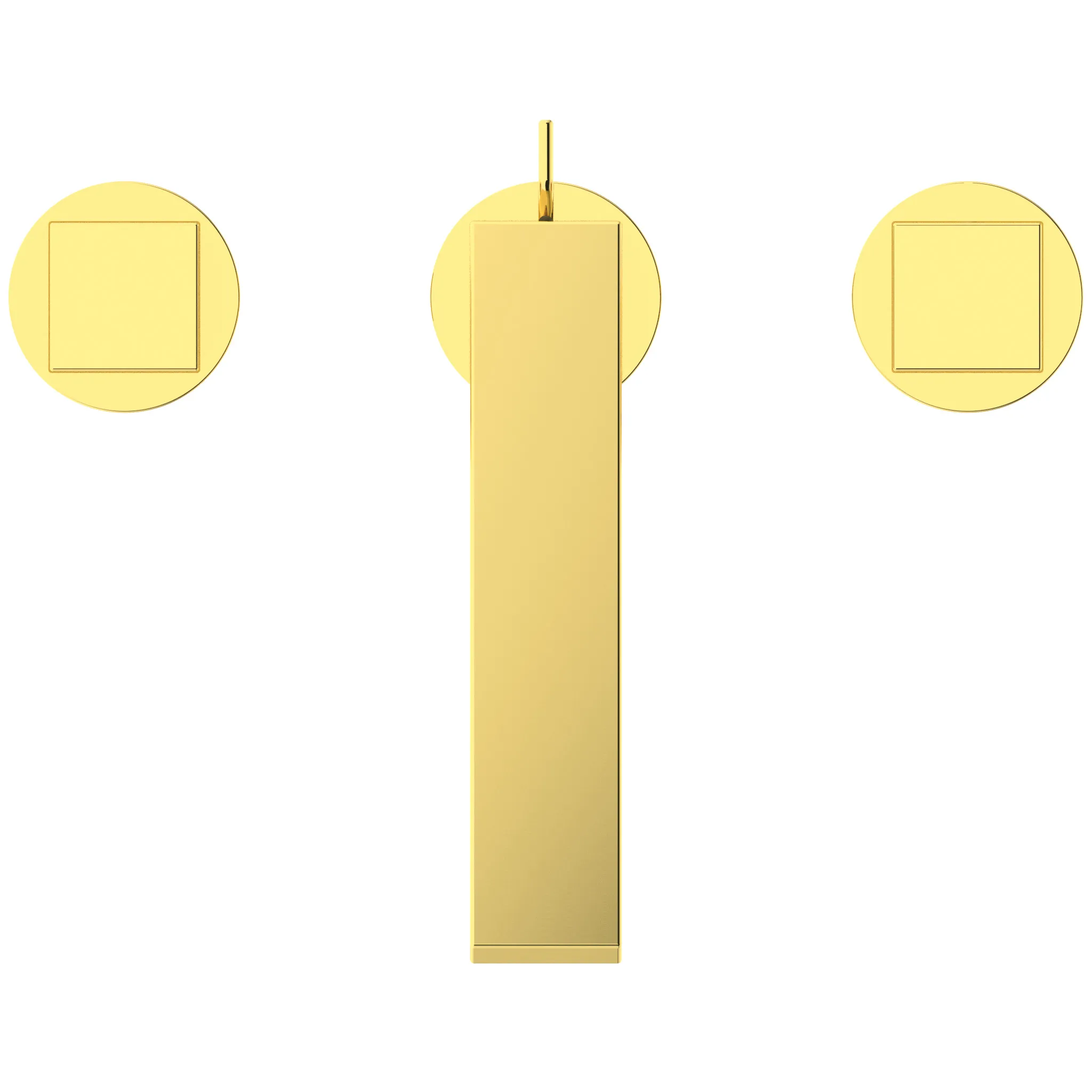 Ideal Standard 3-Loch-Waschtischarmatur Extra Ausladung 140mm mit Ablaufgarnitur Brushed Gold