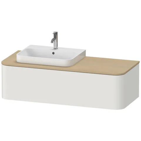 Duravit Waschtischunterschrank wandhängend „Happy D.2 Plus“ Nordic Weiß Seidenmatt