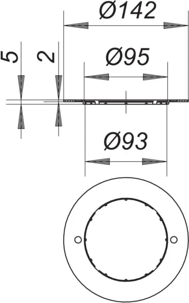 Rahmenaufnahme CeraDrain/TistoDrain S 10 Rahmenaufnahme CeraDrain/TistoDrain S 10