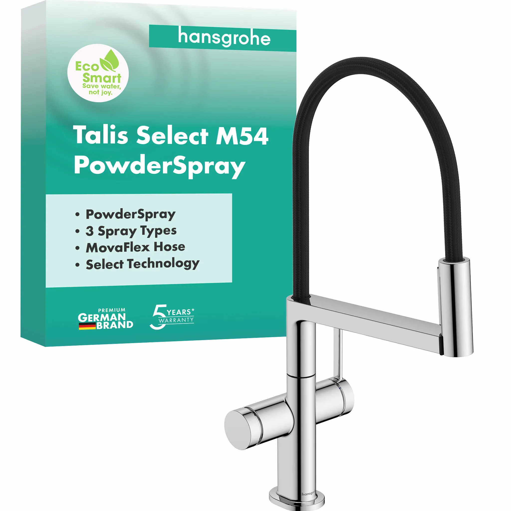 Hansgrohe Talis Select M54 PowderSpray Einhebel-Küchenmischer Semi-Pro, 3jet, Chrom Hansgrohe Talis Select M54 PowderSpray Einhebel-Küchenmischer Semi-Pro, 3jet, Chrom