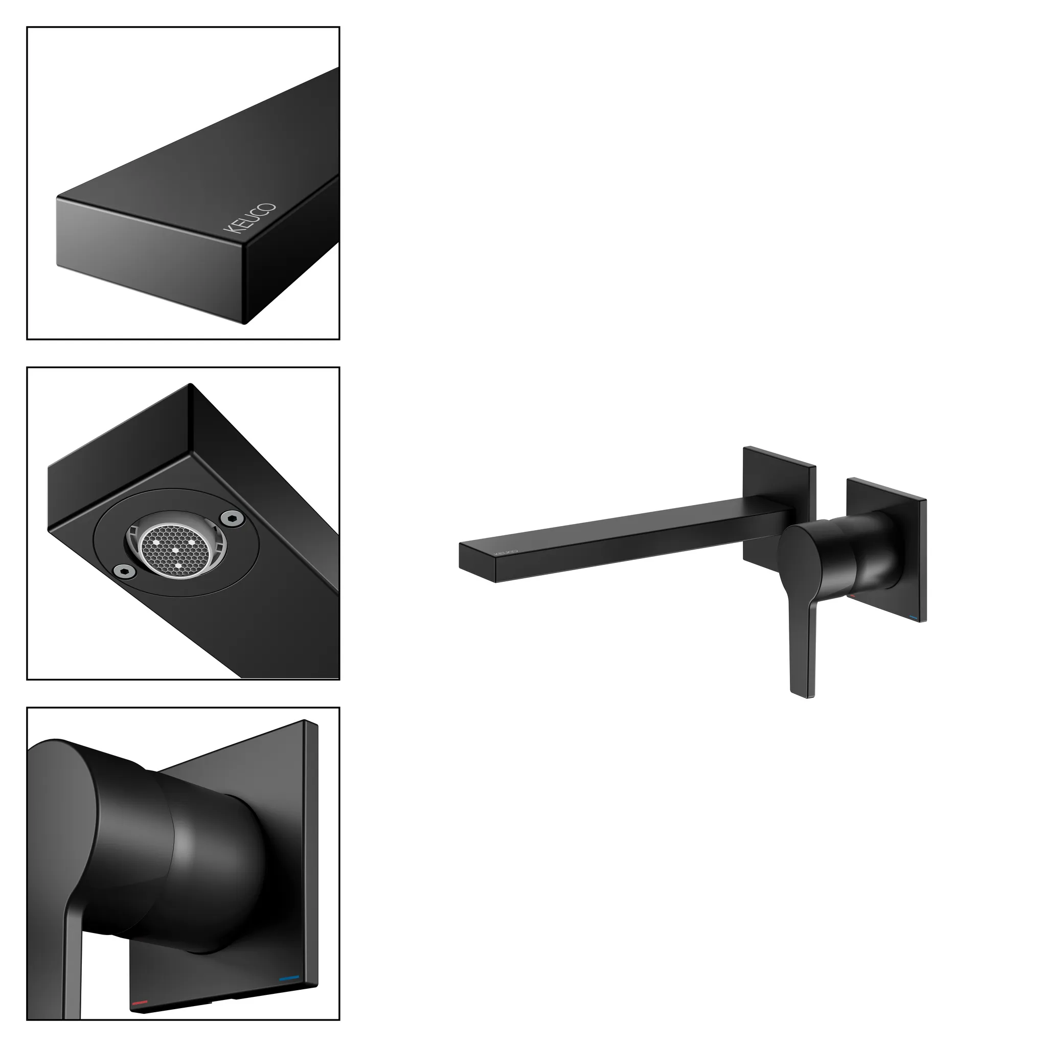 EHM-WT-Mischer Edition 11 51116, UP, Ausladung 197 mm, schwarz matt