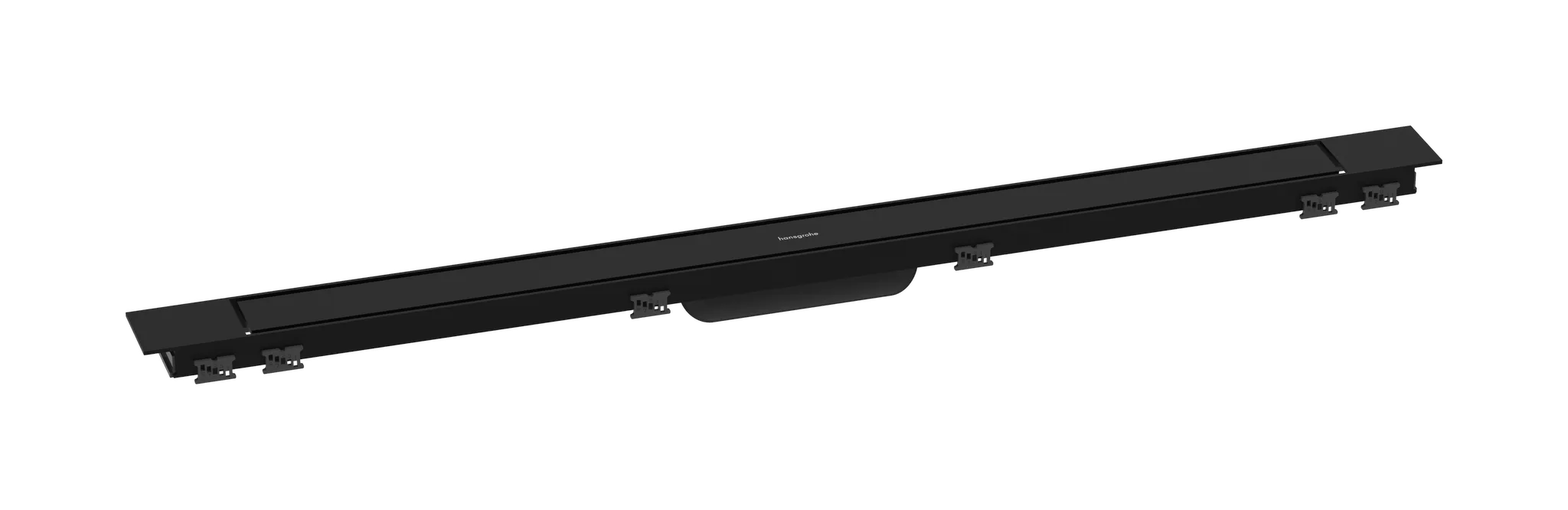 Hansgrohe RainDrain Match Plus Fertigset Duschrinne 1000, höhenverstellbarer Rahmen, Mattschwarz Hansgrohe RainDrain Match Plus Fertigset Duschrinne 1000, höhenverstellbarer Rahmen, Mattschwarz