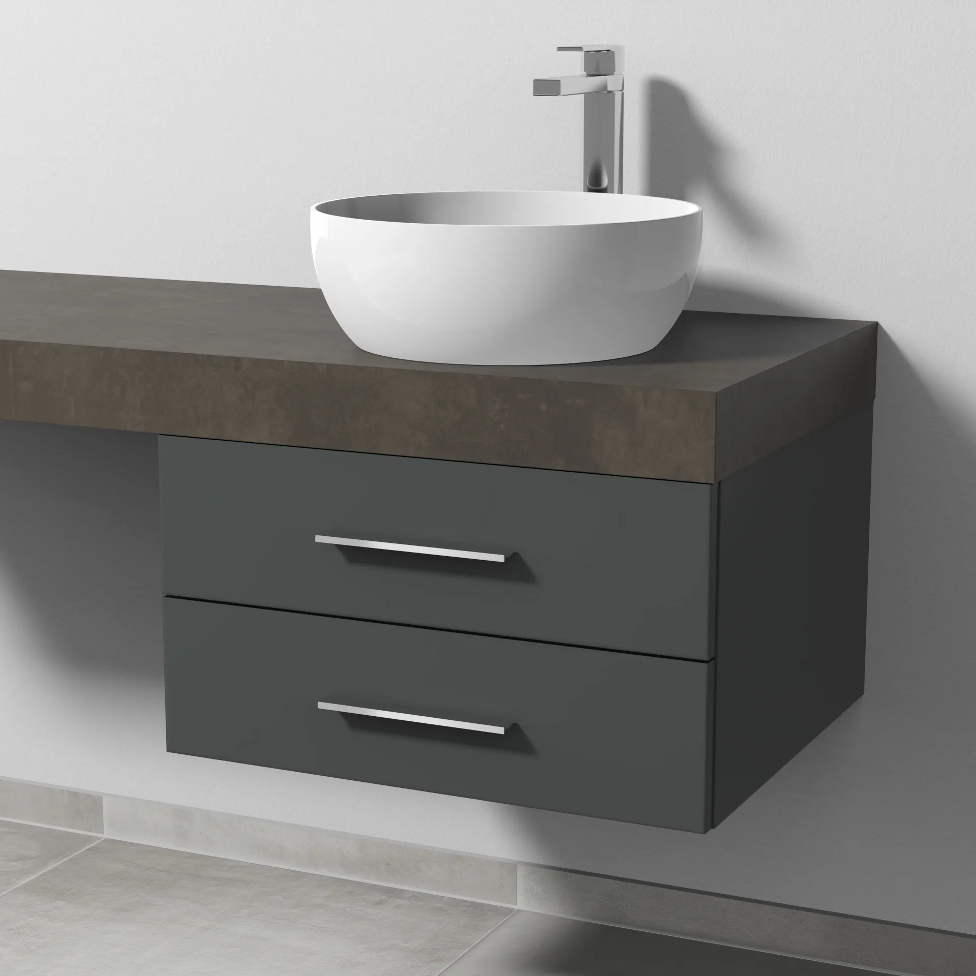 Sanipa Waschtischunterschrank „2morrow“ 600 × 340 × 520 mm in Anthrazit (matt) Sanipa Waschtischunterschrank „2morrow“ 600 × 340 × 520 mm in Anthrazit (matt)