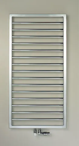 Zehnder Design-Heizkörper „Subway“ für Warmwasser-Zentralheizung oder gemischten Betrieb mit 50 mm-Mittelanschluss 60 × 183,7 cm in Pure White (RAL 9010, glänzend)