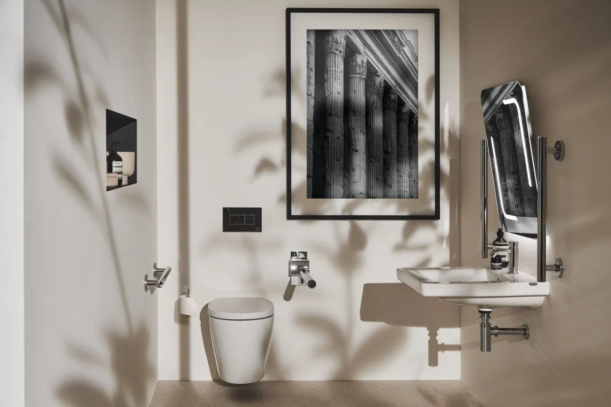 Waschbecken „ConnectFreedom“ 60 × 55,5 × 16,5 cm, Hahnlochposition mittig Waschbecken „ConnectFreedom“ 60 × 55,5 × 16,5 cm, Hahnlochposition mittig