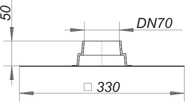 Rohrdurchführung Tisto, DN 70
