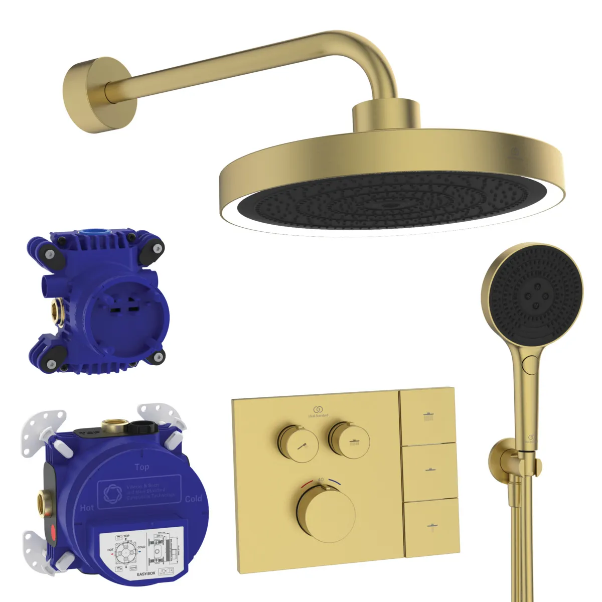 Ideal Standard Ceratherm Navigo Solos Armaturen-Paket Ideal Standard Ceratherm Navigo Solos Armaturen-Paket