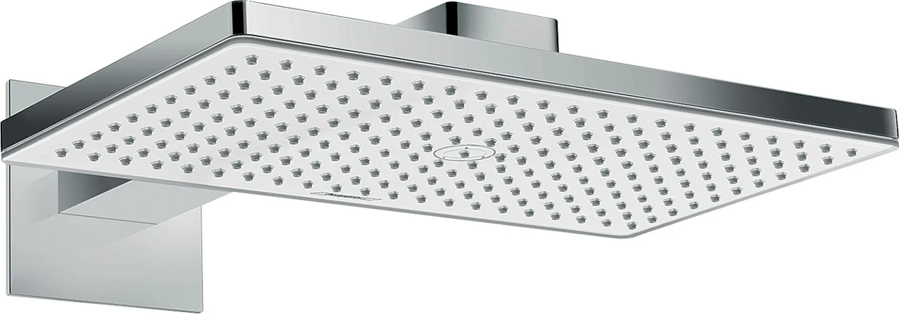 Hansgrohe Rainmaker Select Kopfbrause 460 1jet, weiß/chrom, Brausearm 450 mm, Wandmontage, DN15 Hansgrohe Rainmaker Select Kopfbrause 460 1jet, weiß/chrom, Brausearm 450 mm, Wandmontage, DN15