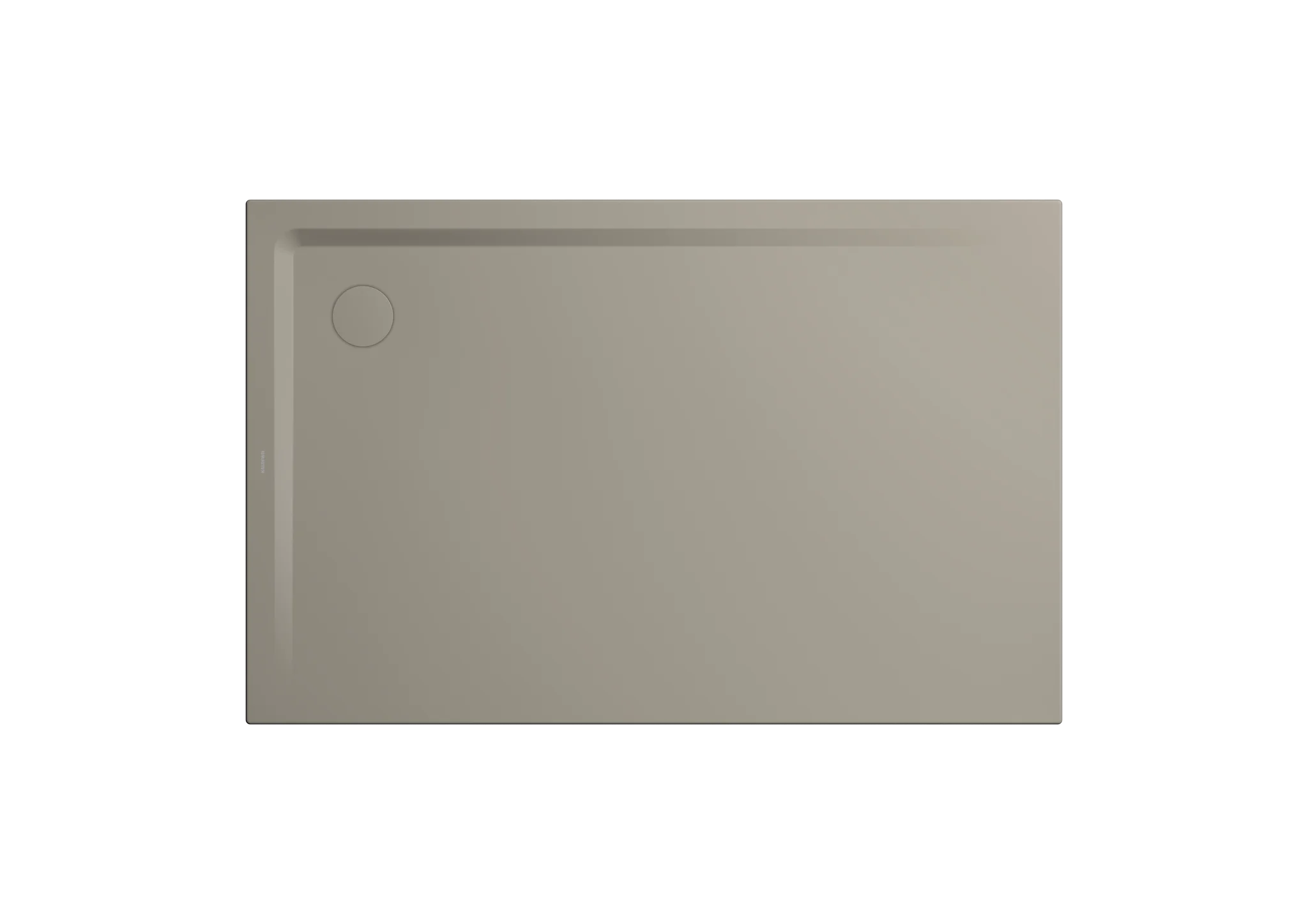 Kaldewei Duschwanne „Superplan“ 75 × 120 cm ohne Oberflächenbeschichtung, ohne Oberflächenveredelung, in warm grey 50