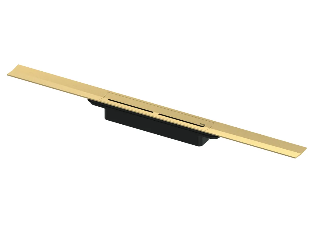 TECEdrainprofile Duschprofil, 800 mm, Edelstahl, "Brushed Gold Optic / Gold Optik gebürstet"