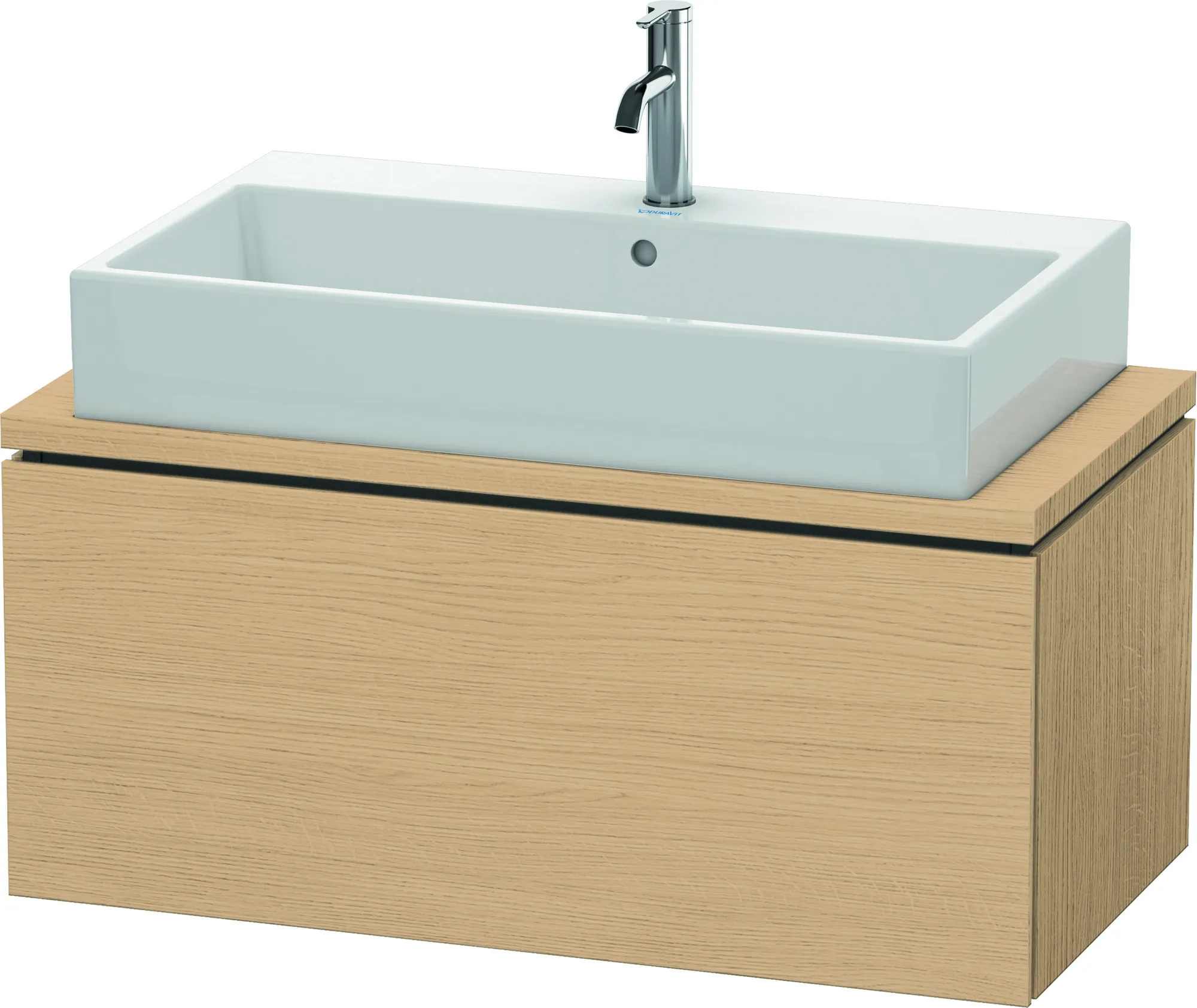 Duravit Waschtischunterschrank wandhängend „L-Cube“ 92 × 40 × 47,7 cm Eiche Natur Duravit Waschtischunterschrank wandhängend „L-Cube“ 92 × 40 × 47,7 cm Eiche Natur