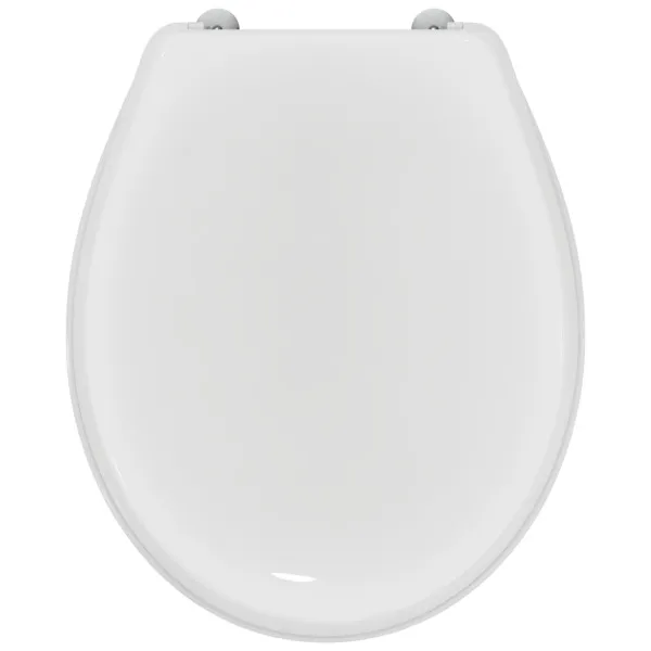 Ideal Standard WC-Sitz Eurovit Weiß, Sandwich, Duroplast, für Standard-WC, Scharnierblätter aus Edelstahl Ideal Standard WC-Sitz Eurovit Weiß, Sandwich, Duroplast, für Standard-WC, Scharnierblätter aus Edelstahl