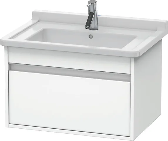 Duravit Waschtischunterschrank wandhängend „Ketho“ 65 × 41 × 45,5 cm Weiß Matt