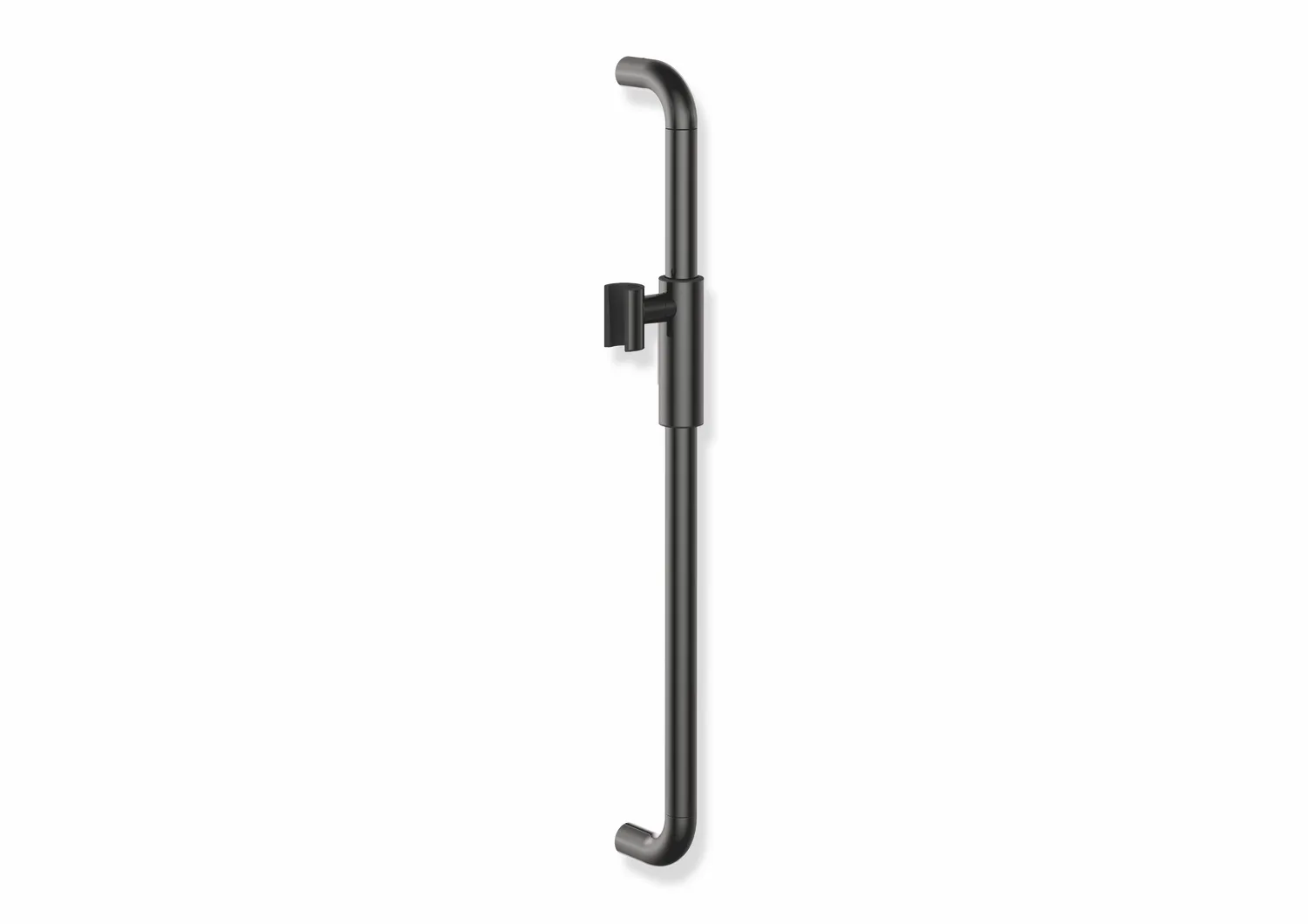 HEWI Brausehalterstange Serie 480, Edelstahl, PVD beschichtet, Achsmaß 600 mm, HEWI Farbe EC