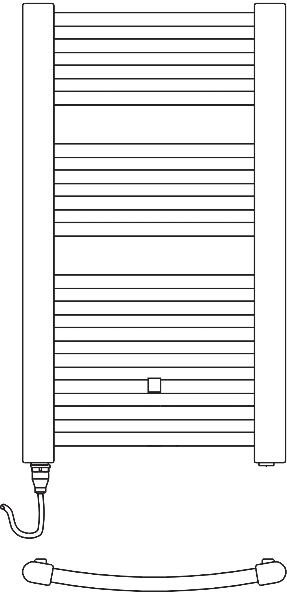 Kermi Elektroheizkörper „Basic®-50 R-E“ 74,9 × 144,8 cm in Farbkonzept Kermi Elektroheizkörper „Basic®-50 R-E“ 74,9 × 144,8 cm in Farbkonzept