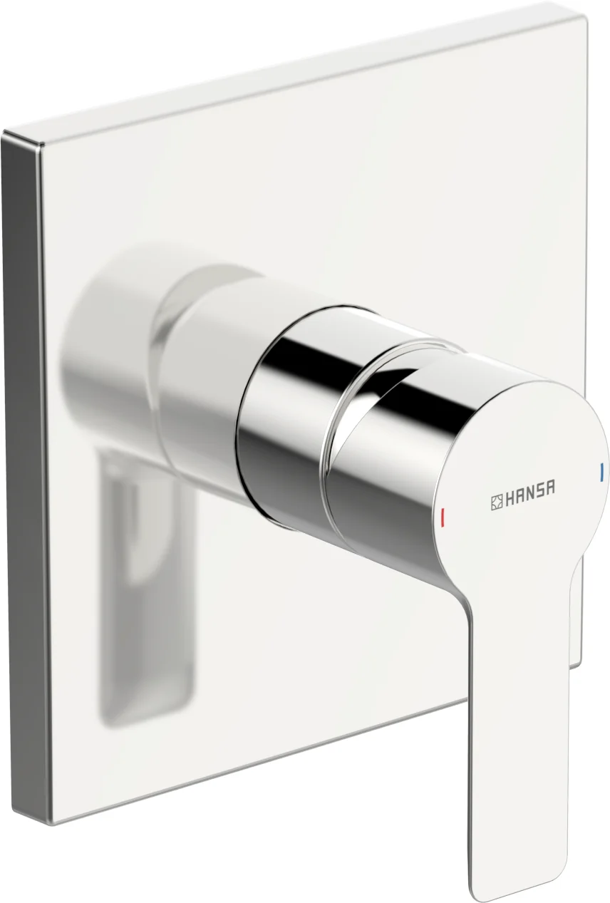 HansaLIGNA Duscharmatur Einhebelmischer Fertigmontageset für Brausebatterie 8387 Rosette eckig Chrom HansaLIGNA Duscharmatur Einhebelmischer Fertigmontageset für Brausebatterie 8387 Rosette eckig Chrom