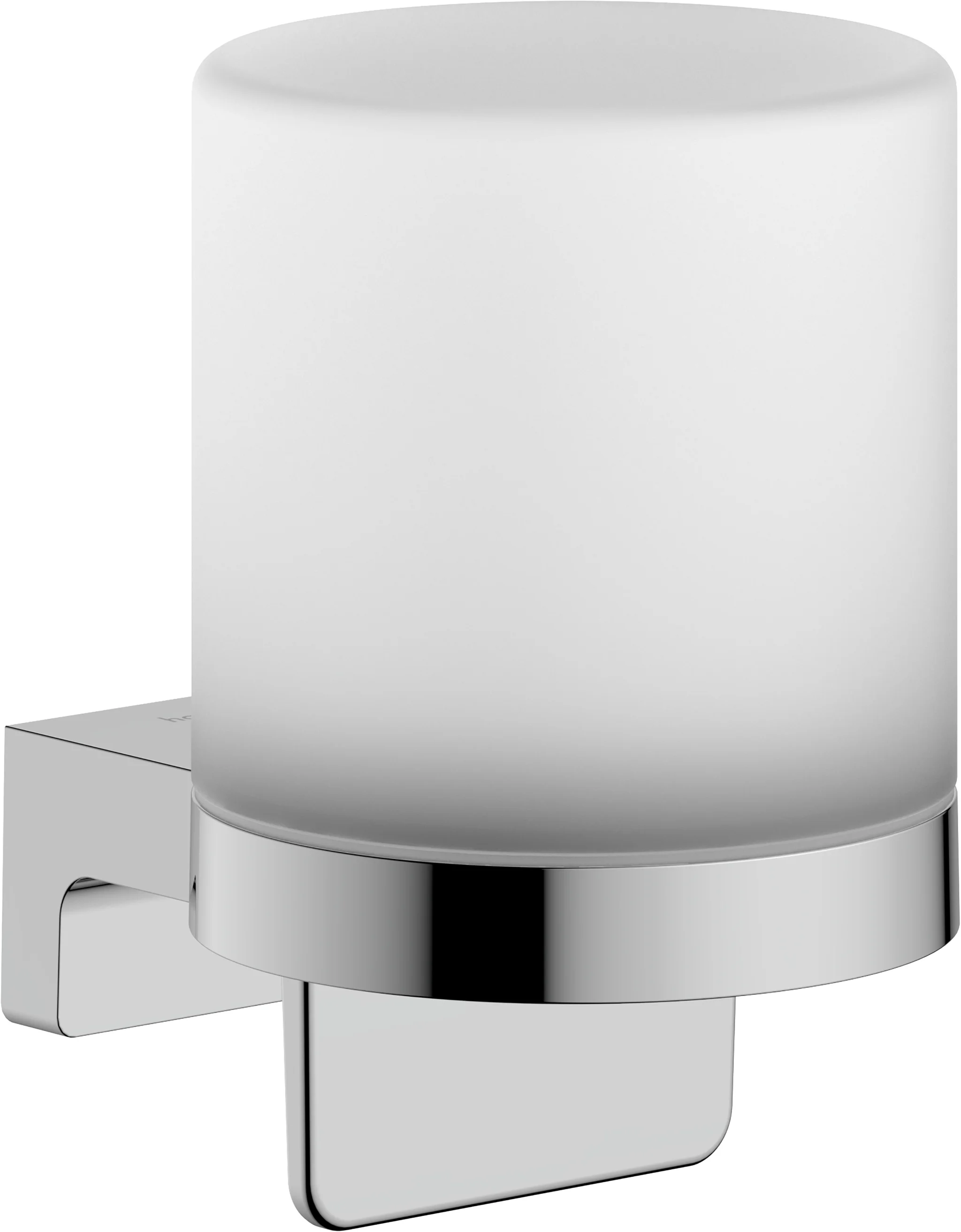 Hansgrohe AddStoris S Lotionspender chrom, Wandmontage, 200 ml Füllmenge, 1 ml Dosiermenge, mit Befestigungsmaterial, verdeckte Befestigung, Bohrabstand 26 mm, Bohrloch-Durchmesser 6 mm
