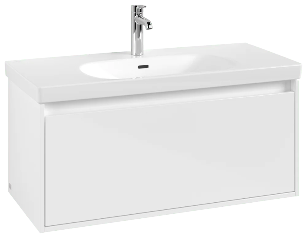 Villeroy & Boch Skyla Waschbeckenunterschrank C78900, 972x436x439mm, 2 Auszüge, Brilliant White