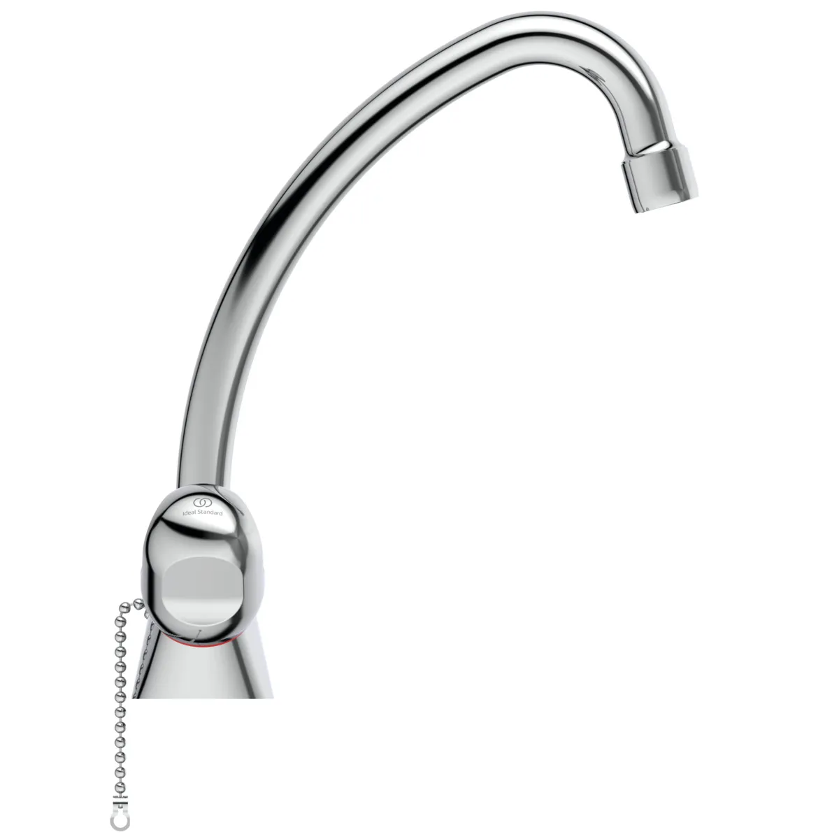 Zweigriff-Waschtischarmatur Alpha, ohne Ablaufgarnitur, mit Kette, Ausladung 155mm, Chrom Zweigriff-Waschtischarmatur Alpha, ohne Ablaufgarnitur, mit Kette, Ausladung 155mm, Chrom