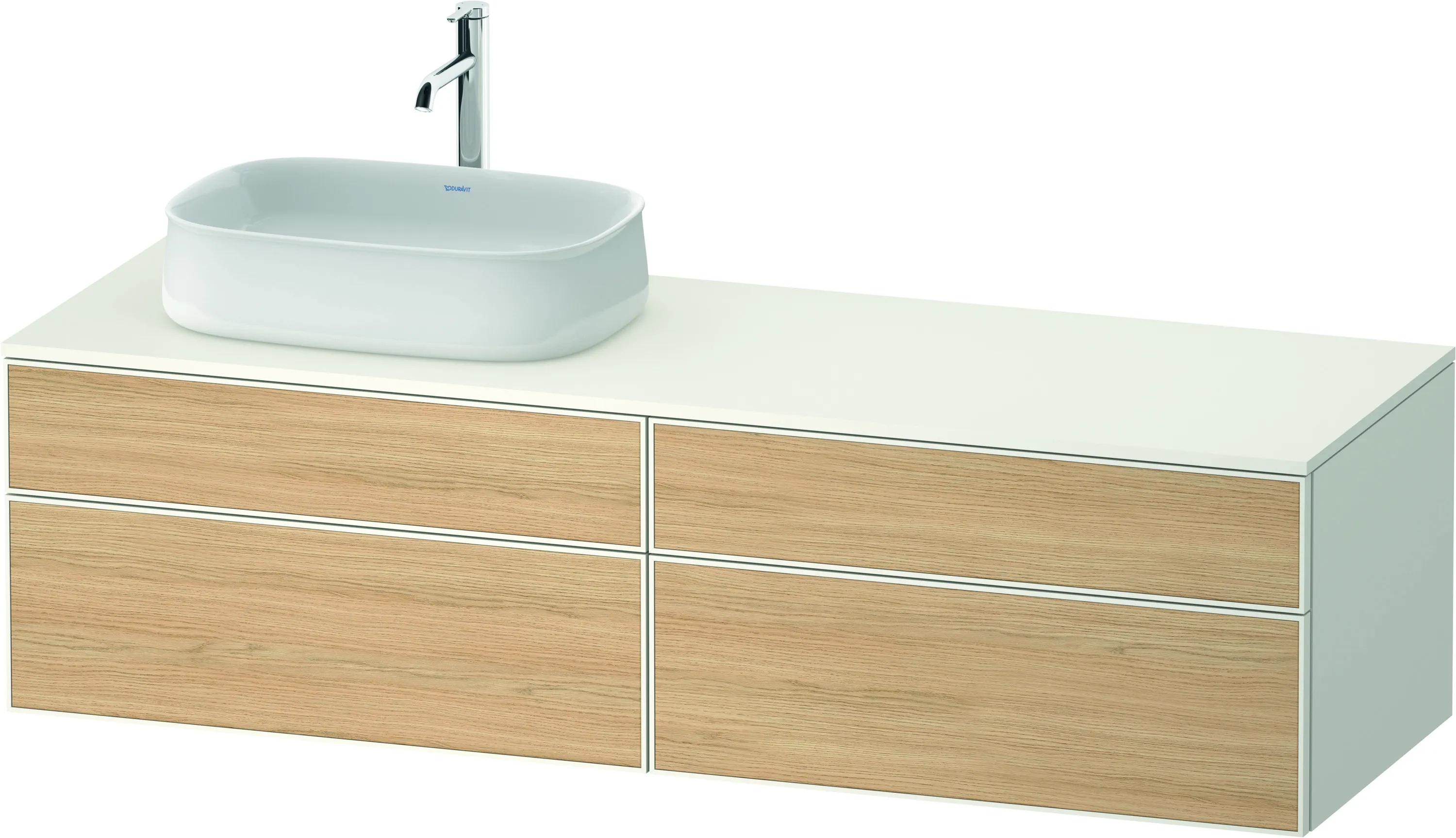 Duravit Waschtischunterschrank wandhängend „Zencha“ 160 × 44,2 × 55 cm