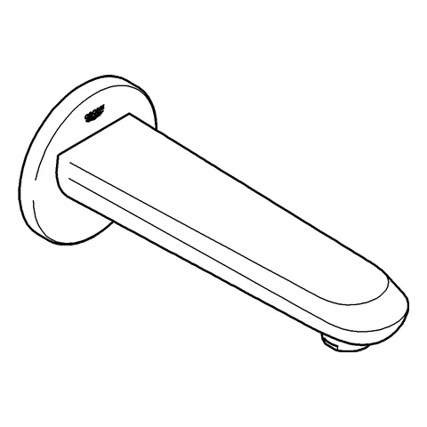 Wanneneinlauf Eurodisc Cosmopolitan 13278_2, Wandmontage, Ausladung 170 mm, chrom Wanneneinlauf Eurodisc Cosmopolitan 13278_2, Wandmontage, Ausladung 170 mm, chrom