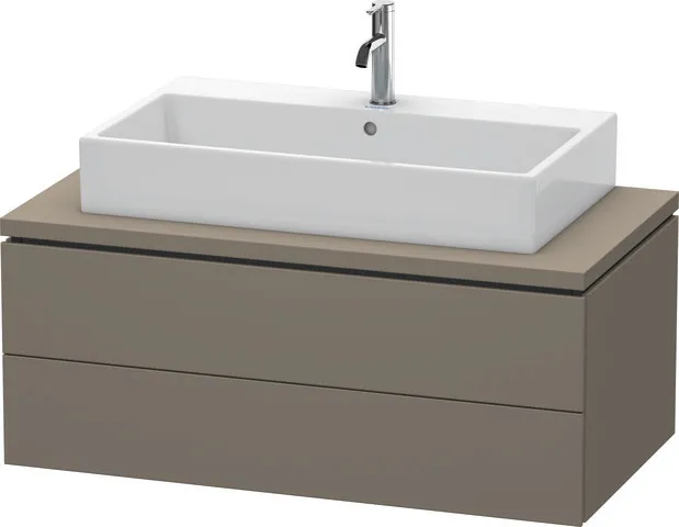 Duravit Waschtischunterschrank wandhängend „L-Cube“ 102 × 40 × 54,7 cm Flannel Grey Seidenmatt