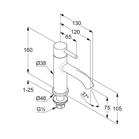 Kludi BOZZ Standventil mattschwarz Kludi BOZZ Standventil mattschwarz