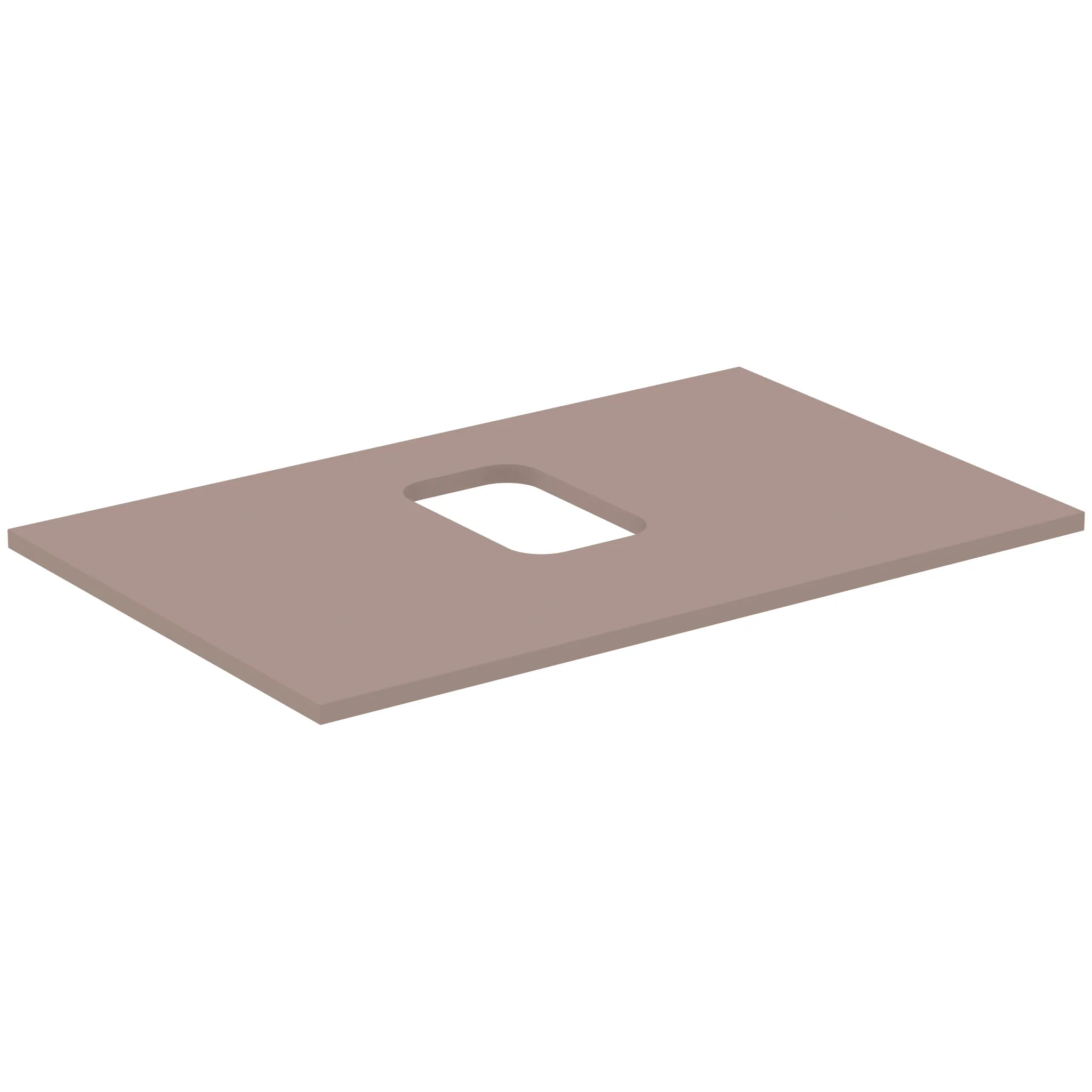 Ideal Standard Waschtischplatte i.life B, 802x507x18mm, Greige matt