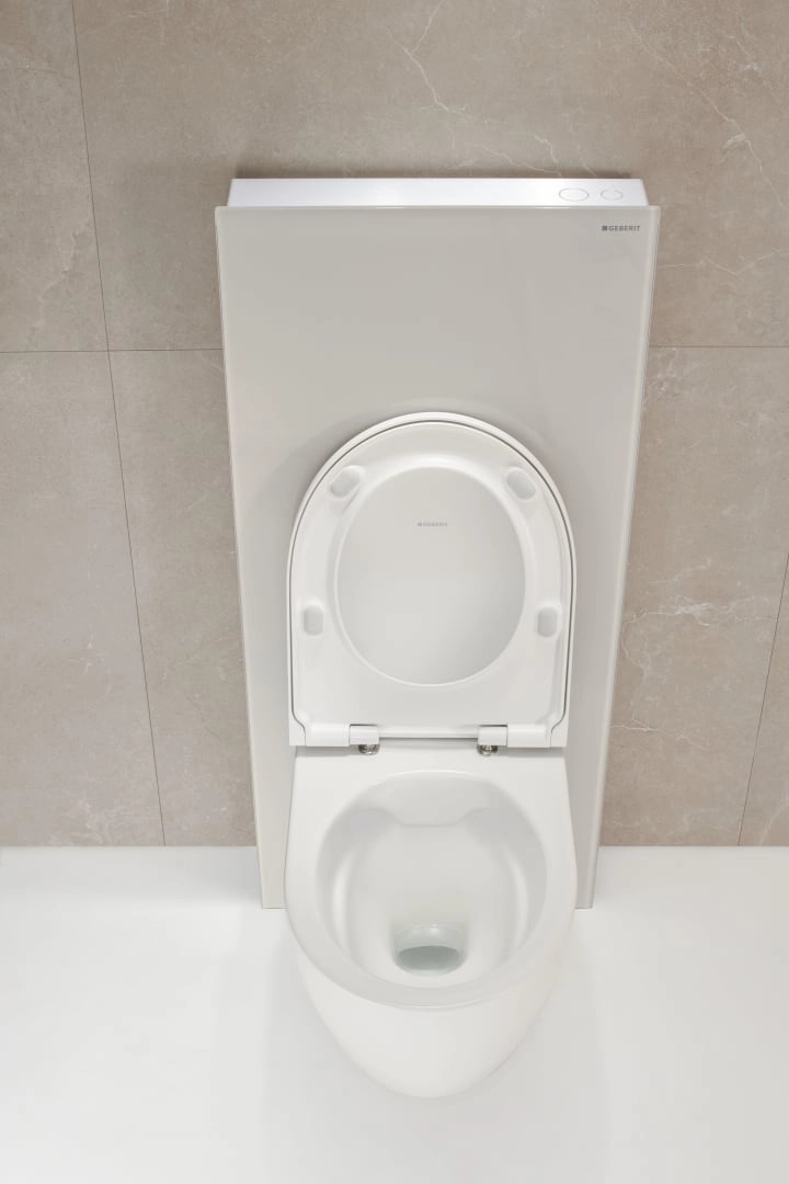 Monolith Plus Sanitärmodul für Wand-WC, 114 cm, Frontverkleidung aus Glas: Glas sand-grau, Aluminium Monolith Plus Sanitärmodul für Wand-WC, 114 cm, Frontverkleidung aus Glas: Glas sand-grau, Aluminium