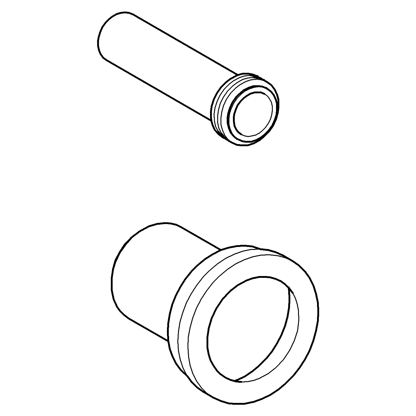 WC Zu- und Ablaufgarnitur 37311, für wandhängendes WC, 150 mm lang, schwarz WC Zu- und Ablaufgarnitur 37311, für wandhängendes WC, 150 mm lang, schwarz