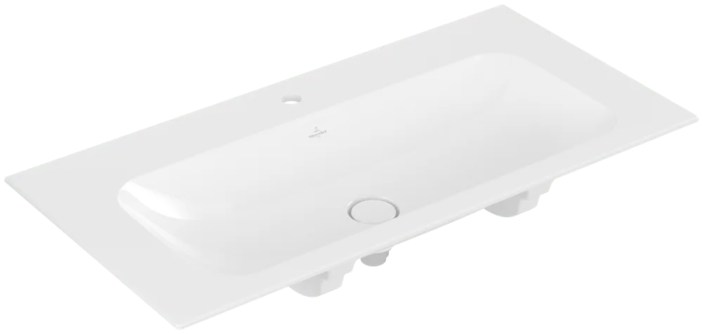 Villeroy & Boch Schrankwaschtisch Finion 4164AB, 1000x500x160 mm, weiß Alpin CeramicPlus, glänzend, mit verdecktem Überlauf